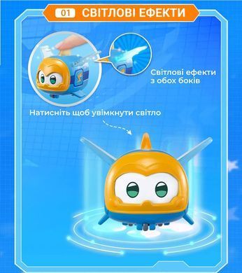Super Wings Ігрова фігурка Super Pet Джером улюбленець (Jerome pet), світло EU770413 фото
