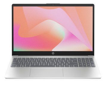 Ноутбук HP 15-fd0112ua 15.6" FHD IPS AG, Intel N100, 8GB, F256GB, UMA, DOS, сріблястий DM8C0EA фото