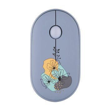 2E Миша MF300 FLORA:MALLOW Silent WL BT, синій 2E-MF300WFLORABL фото