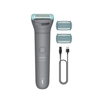 Philips Триммер Philips Series 3000 для тела , акум., насадок-2, сталь, серый BG3480/15 фото