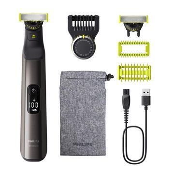 Philips Бритва електр. OneBlade Pro 360, Li-Ion, сух.+волог., індикатор заряду, м'який чохол, чорний QP6552/15 фото