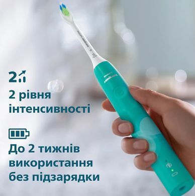 Philips Щетка зубная электр. Sonicare 4100 Series, 31т. колеб/мин, насадок-1, зеленый HX3689/43 фото