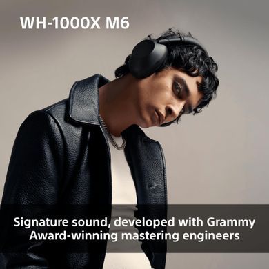Sony Навушники Over-ear WH-1000XM6 BT 5.3, ANC, Hi-Res, AAC, LDAC, LC3, Wireless, Mic, Рожевий WH1000XM6P.E фото