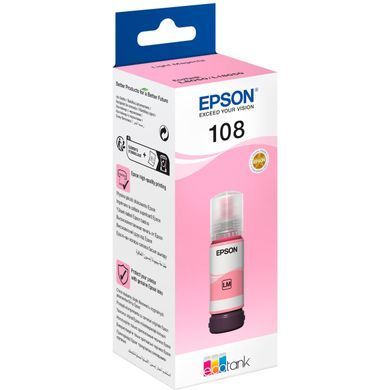 Epson Контейнер з чорнилом 108 EcoTank L8050/L18050 light magenta C13T09C64A фото