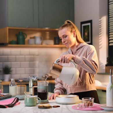 Russell Hobbs Електрочайник Calm, 1.7л, скло, біло-мідний 27450-70 фото