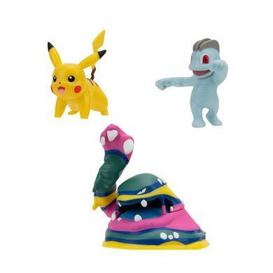 Набір ігрових фігурок POKEMON W19 - МАЧОП, ПІКАЧУ, АЛОЛА МАК PKW3597 фото