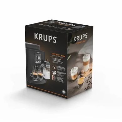 Krups Krups coffee machine Intensity Milk, 1.7L, auto capuchino maker, auto recipe-4, black EA5028E0 фото
