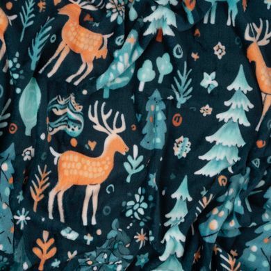 ARDESTO Плед Ardesto Christmas Flannel 160х200см, 100% поліестер, олені, зелений
