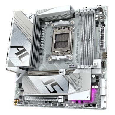Gigabyte Материнська плата B850M AORUS ELITE WF6E ICE sAM5 B850 4xDDR5 M.2 Wi-Fi BT mATX B850M_A_ELT_WF6E_ICE фото
