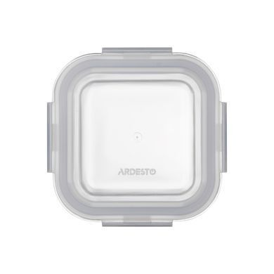 ARDESTO Food storage container Gemini 0.31l, borosilicate glass, plastic, square, transparent AR1230BSQ фото