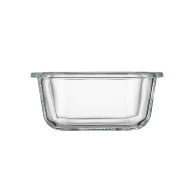 ARDESTO Food storage container Gemini 0.31l, borosilicate glass, plastic, square, transparent AR1230BSQ фото