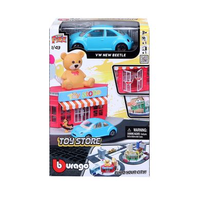 Игровой набор серии Bburago City - МАГАЗИН ИГРУШЕК (магазин игрушек, автомобиль 1:43) 18-31510 фото