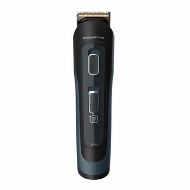 Rowenta Триммер Selectium для бороды, усов, головы и тела, сеть+акум., роторный мотор, насадок-17, чехол, титан.напыл., черный TN9464E0 фото