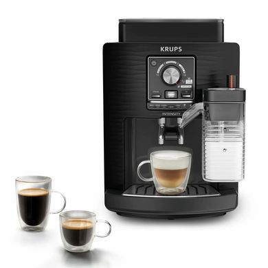 Krups Krups coffee machine Intensity Milk, 1.7L, auto capuchino maker, auto recipe-4, black EA5028E0 фото