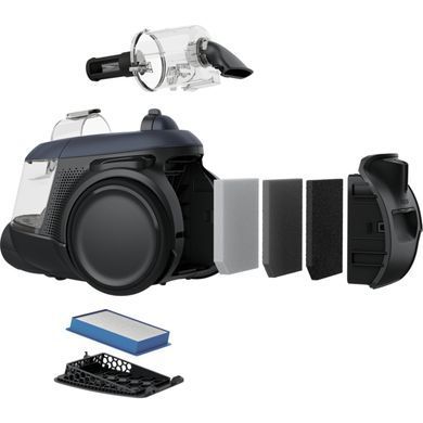 Electrolux Пылесос контейнерный, 700Вт, конт пыль -1.6л, HEPA12, 4 насадки, синий EL61C3DB фото