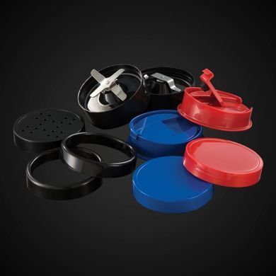 Блендер Russell Hobbs стаціонарний Nutri Boost, 700Вт, чаша-700мл, чопер 300мл, чорно-сріблястий 23180-56 фото