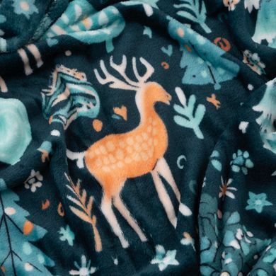 ARDESTO Плед Ardesto Christmas Flannel 160х200см, 100% поліестер, олені, зелений