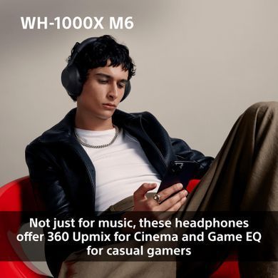 Sony Навушники Over-ear WH-1000XM6 BT 5.3, ANC, Hi-Res, AAC, LDAC, LC3, Wireless, Mic, Рожевий WH1000XM6P.E фото