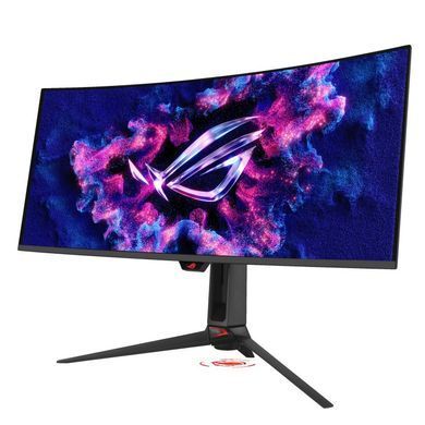 ASUS Монітор Asus 34" ROG Swift OLED PG34WCDN 2xHDMI, DP, USB-C, 3xUSB, Audio, QD-OLED, 3440x1440, 21:9, 360Hz, 0.03ms, DCI-P3 99%, CURVED, G-SYNC, FreeSync, HAS, HDR500 90LM0CU0-B01971 фото