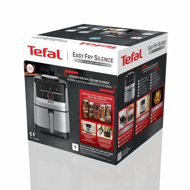 Tefal Мультипіч Tefal Easy Fry Silence Smart, 1670Вт, чаша-5л, сенсорне керув., 55 програм, пластик, сірий EY572DE1 фото