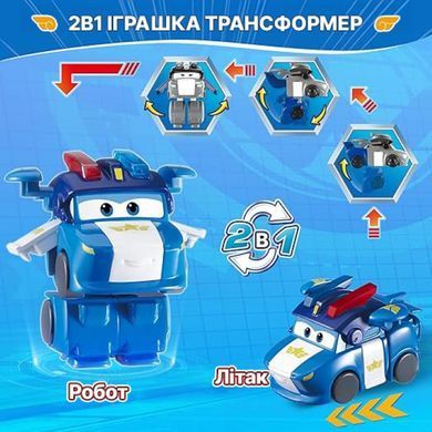 Super Wings Ігрова фігурка-трансформер Super Wings Transform-a-Bots Люсі (Lucie), 5см EU780035 фото