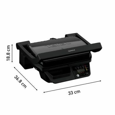 Tefal Гриль Tefal прижимний Optigrill , 2000Вт, з`ємні пластини, метал, чорний GC7P0810 фото