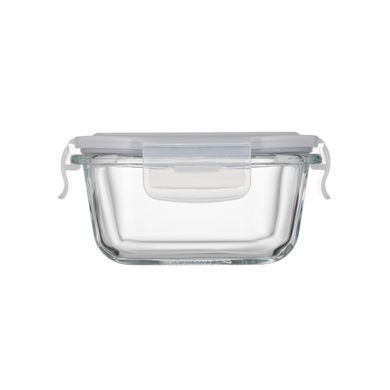 ARDESTO Food storage container Gemini 0.31l, borosilicate glass, plastic, square, transparent AR1230BSQ фото