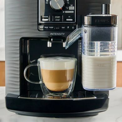 Krups Krups coffee machine Intensity Milk, 1.7L, auto capuchino maker, auto recipe-4, black EA5028E0 фото
