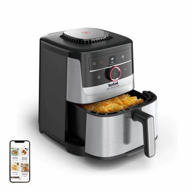 Tefal Мультипіч Tefal Easy Fry Silence Smart, 1670Вт, чаша-5л, сенсорне керув., 55 програм, пластик, сірий EY572DE1 фото
