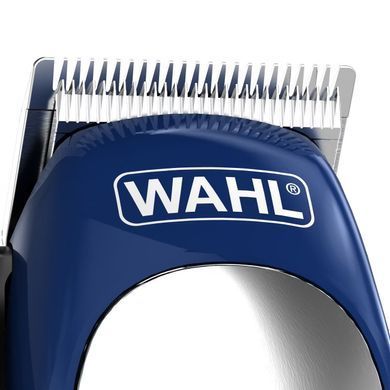 Moser WAHL hair clipper Color Pro Lithium, network, vibration motor, nozzles-10, steel, case, white-blue 79600-3716 фото