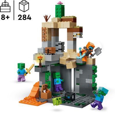 LEGO Конструктор LEGO Minecraft Підземелля зомбі 21587 фото