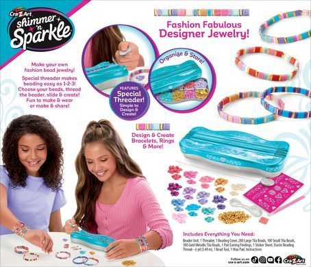 Cra-Z-Art Cra-Z-Art Making Kit Dots & Dashes Tila Bead Bracelet Studio Beaded Bracelet 65606CRA фото