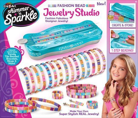 Cra-Z-Art Cra-Z-Art Making Kit Dots & Dashes Tila Bead Bracelet Studio Beaded Bracelet 65606CRA фото