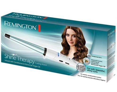 Remington Плойка Shine Therapy конусная , >300Вт, темп.режимов-8, 140-210С, керамика, белый CI53W фото