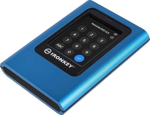 Kingston Портативний SSD IronKey 1.9TB USB 3.2 Gen 1 Type-C VP 80 IKVP80ES/1920G фото