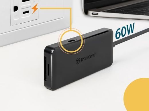 Transcend Хаб USB 3.1 Type-C > 2xUSB 3.1 Type-A/2xType-C/microSD/SD, пасивний TS-HUB5C фото