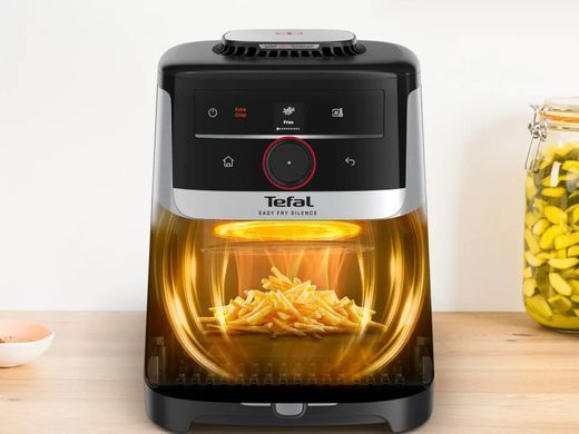 Tefal Мультипіч Tefal Easy Fry Silence Smart, 1670Вт, чаша-5л, сенсорне керув., 55 програм, пластик, сірий EY572DE1 фото