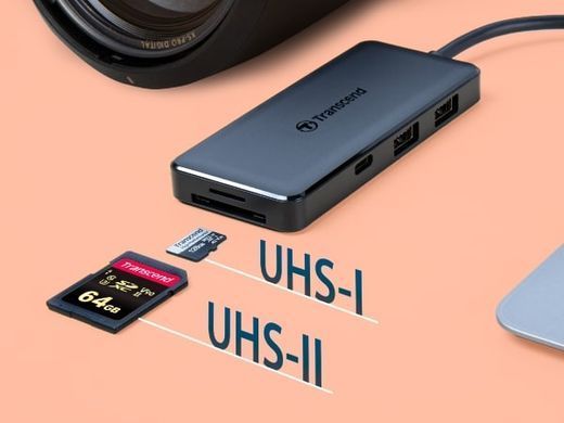 Transcend Хаб USB 3.1 Type-C > 2xUSB 3.1 Type-A/2xType-C/microSD/SD, пасивний TS-HUB5C фото