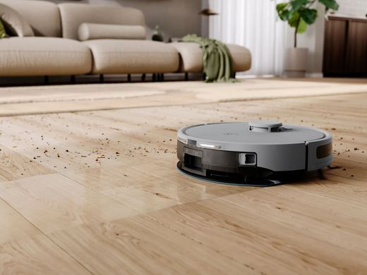 Electrolux Робот-пылесос, h=10см, влажная уборка, конт пыль -0.3л, вода -0.3л, автон. раб. до 140мин, Wi-Fi, серый ER71HW1UG фото