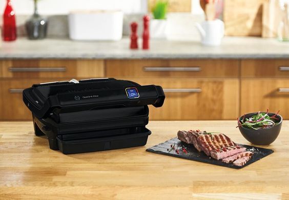 Tefal Гриль прижимной OptiGrill Elite 2000Вт, темп. режимов-15, съёмные пластины, металл, черный GC750830 фото