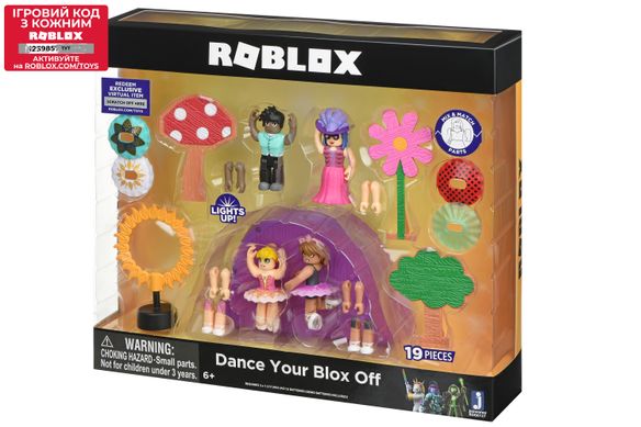 Игровой набор Roblox Feature Environmental Set Dance Your Blox Off W3, 4 фигурки и аксессуары ROG0127 фото
