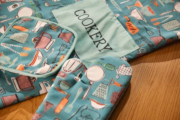 ARDESTO Фартук Cookery 68х80см, 90% полиэстер, 10% хлопок, бежево-черный