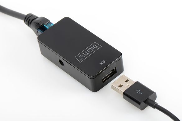Подовжувач DIGITUS USB 2.0 - UTP Cat5, 50m DA-70141 фото