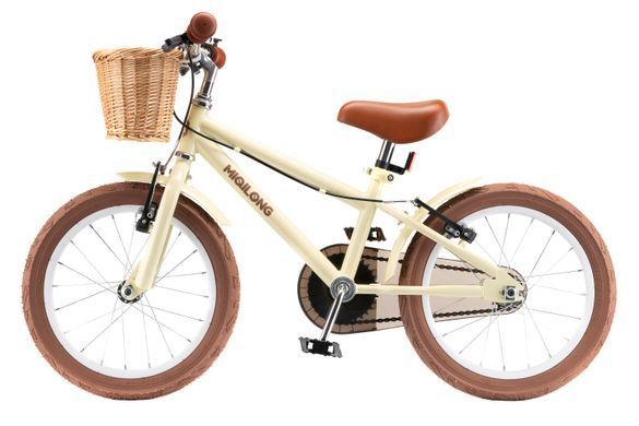 Miqilong Детский велосипед RM 16" бежевый ATW-RM16-BEIGE фото