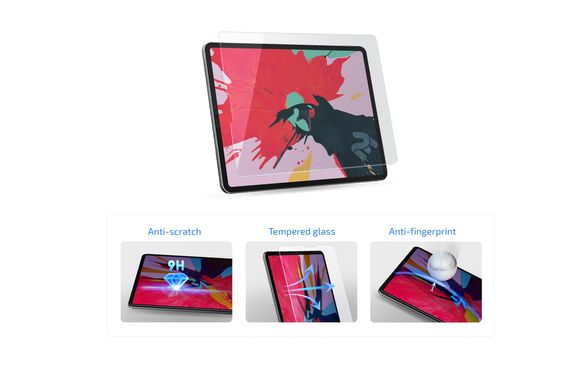 Захисне скло 2E Apple iPad Pro 11 (2018-2020) 2.5D clear 2E-TGIPD-PAD11 фото