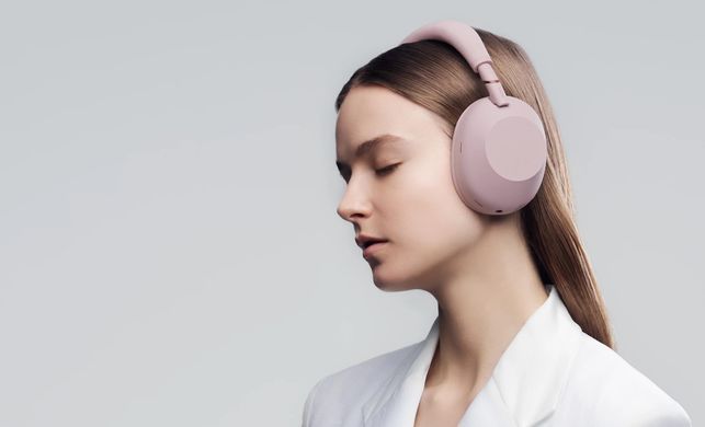 Sony Навушники Over-ear WH-1000XM6 BT 5.3, ANC, Hi-Res, AAC, LDAC, LC3, Wireless, Mic, Рожевий WH1000XM6P.E фото