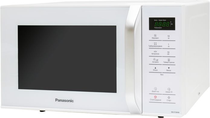Panasonic Мікрохвильова піч, 25л, 800Вт, дисплей, відкрю ручкою, білий NN-ST34NWZUE фото