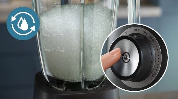 Philips Блендер стационарный Series 5000, 1200Вт, чаша-2000мл, стекло, стакан в копмлекте, черный