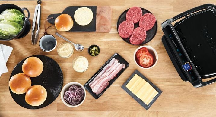 Tefal Гриль прижимной OptiGrill Elite 2000Вт, темп. режимов-15, съёмные пластины, металл, черный GC750830 фото