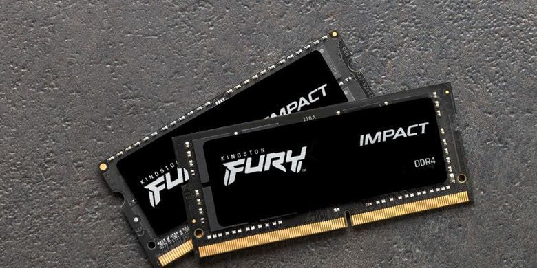 Kingston Пам'ять ноутбука DDR4 32GB KIT (16GBx2) 3200 FURY Impact KF432S20IBK2/32 фото